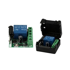DINESA 12 V 1 CH 433 MHz Interrupteur de télécommande sans universel Récepteur de relais RF 433 MHz Module de bouton émetteur Di