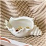 LOLPALONE 1 PCS Porte-Bougie avec Coquille de Conque, Vide-Poche avec Coquillage, Plateau à en Coquillage Blanc en Céramique sur