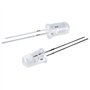 Simpls Lot de 50 diodes électroluminescentes LED bleues à tête ronde transparente de 5 mm de diamètre