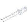 Simpls Lot de 50 diodes électroluminescentes LED bleues à tête ronde transparente de 5 mm de diamètre