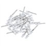 Simpls Lot de 50 diodes électroluminescentes LED bleues à tête ronde transparente de 5 mm de diamètre