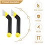 Bonkshire MöRtel Lot de 2 scies à main coudées 8 outils de retrait de carrelage pour le nettoyage du carrelage et du carreau