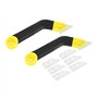 Bonkshire MöRtel Lot de 2 scies à main coudées 8 outils de retrait de carrelage pour le nettoyage du carrelage et du carreau