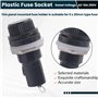 Nettoppo 10Pcs 10A AC 250V 5Mm X 20Mm sur Panneau Prise de Fusible en Plastique
