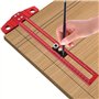 Muuoeou Règle de perçage 2 en 1 pour le travail du bois - Avec douille de perçage de 6/8/10 mm - 50 cm