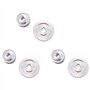 GIWFBQTR 6Pcs MéTal Synchrone Poulie Pignon Moteur Courroie Pignon de Roue S Cj0618 Mini Tour Engrenages