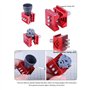Fangxuee 90637 Mini Étaux D'Établi Étau D'Établi Miniature Outil de Modèle de Bricolage Outil de Maintien de Polissage Portable 