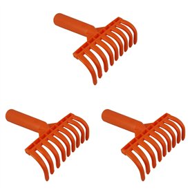 Rinteea 3X Têtes de Râteau à Olives 9 Dents Râteau Multifonction en Plastique Pelle Râteau de Cueillette D'Olives Outils de Jard