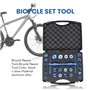 Yheonver Kit de presse à roulement de cycle pour roues/moyeux Montage de roulement de vélo à queue souple Outil de moyeu