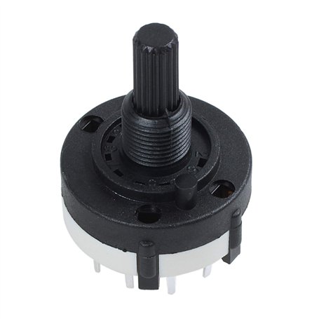 SameeHome 3P4T 3 4 Position Simple Bande Selecteur Commutateur rotatif avec Bouton