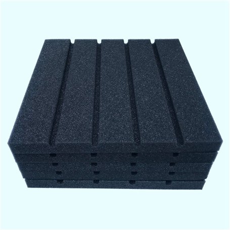 Lot de 6 panneaux acoustiques pour studio d'enregistrement - Mousse épaisse - Absorption de la lumière - Acoustique