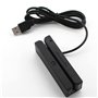 Okeeyseda MSR90 USB Lecteur de Carte à Bande MagnéTique Lecteur de Carte Bande 3 Pistes Mini Swiper pour USB PC