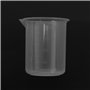 Tsadeer Bécher de laboratoire gradué bécher en transparent épaissir bouchon doseur 200 ml 2 pièces