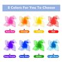 AMIUHOUN Lot de 24 Foulards de jonglage pour Enfants - Kit d'écharpes de Danse pour Classe de Musique, Rythme, en Soie pour Enfa