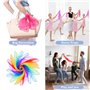 AMIUHOUN Lot de 24 Foulards de jonglage pour Enfants - Kit d'écharpes de Danse pour Classe de Musique, Rythme, en Soie pour Enfa