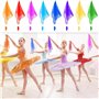 AMIUHOUN Lot de 24 Foulards de jonglage pour Enfants - Kit d'écharpes de Danse pour Classe de Musique, Rythme, en Soie pour Enfa