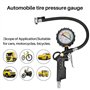 Nettoppo Gonfleur de Pneu de ManomèTre de Pneu de Voiture 220 PSI avec Compresseur d'air de ManomèTre pour Voitures Motos VéLos