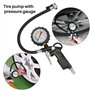 Nettoppo Gonfleur de Pneu de ManomèTre de Pneu de Voiture 220 PSI avec Compresseur d'air de ManomèTre pour Voitures Motos VéLos