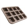 Nettoppo 12 Tasses Carré Mini Pain Hamburger Muffin Moule à Cupcake pour MéNage AntiadhéSif Plat de Cuisson Four Plateaux Pâtiss