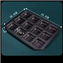 Nettoppo 12 Tasses Carré Mini Pain Hamburger Muffin Moule à Cupcake pour MéNage AntiadhéSif Plat de Cuisson Four Plateaux Pâtiss
