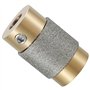 Rinteea 2X Mèches de Meuleuse de Verre, Outils à Tête de Meuleuse Diamantée pour Vitrail de 1 3/4 1/4 Pouces avec Clé Hexagonale