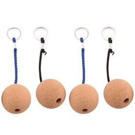 Nettoppo 4 PièCes Porte-CléS de Boule de LièGe Flottant