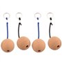 Nettoppo 4 PièCes Porte-CléS de Boule de LièGe Flottant