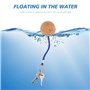 Nettoppo 4 PièCes Porte-CléS de Boule de LièGe Flottant, Accessoires de Sport Nautique de Flotteur Clé de 50Mm pour Le Surf Nata