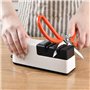 BEUON Aiguiseur de Couteaux éLectrique USB AffûTeur RéGlable Automatique 3 éTapes pour Couteaux Ciseaux AffûTeur Domestique