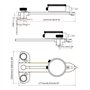Ohulelks Kit de Base pour Scie Circulaire avec Comparateur pour Aligner et Calibrer les Machines D'Atelier Telles Que les Scies 