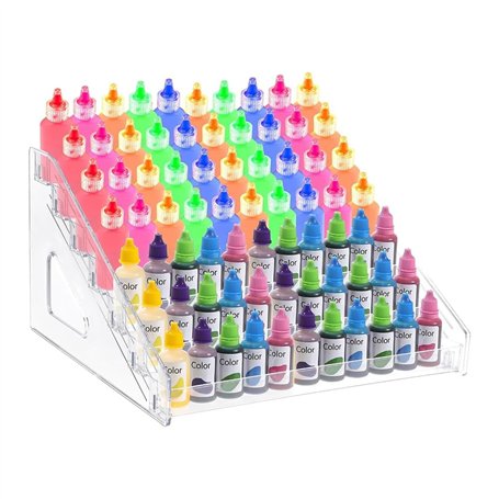 Cpolebev Organiseur de Peinture Acrylique Transparent (7 Niveaux)