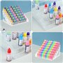 Cpolebev Organiseur de Peinture Acrylique Transparent (7 Niveaux), Organisateur Bouteilles Peinture, Organisateur Stockage de Pe