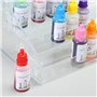 Cpolebev Organiseur de Peinture Acrylique Transparent (7 Niveaux), Organisateur Bouteilles Peinture, Organisateur Stockage de Pe