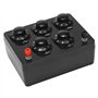 Noir Boîte de Résistance Boîte de Résistance À Décades Variable en Fer À Décades Variées 0-9999.9 Ohm 165X125X60Mm pour L'Enseig