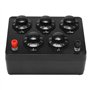 Noir Boîte de Résistance Boîte de Résistance À Décades Variable en Fer À Décades Variées 0-9999.9 Ohm 165X125X60Mm pour L'Enseig