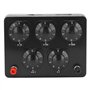 Noir Boîte de Résistance Boîte de Résistance À Décades Variable en Fer À Décades Variées 0-9999.9 Ohm 165X125X60Mm pour L'Enseig