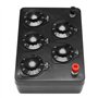 Noir Boîte de Résistance Boîte de Résistance À Décades Variable en Fer À Décades Variées 0-9999.9 Ohm 165X125X60Mm pour L'Enseig