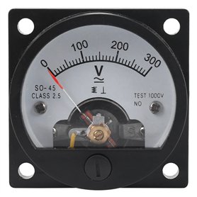 AC 0-300V Voltmetre analogique avec cadran rond