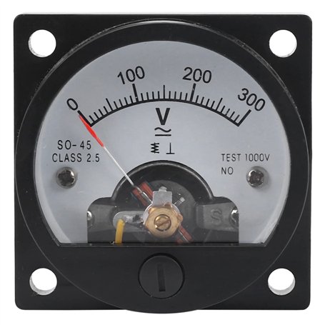 AC 0-300V Voltmetre analogique avec cadran rond