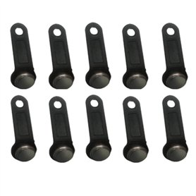 Cpolebev 10 PièCes Rw1990 RéInscriptible Rfid Tm Clé de MéMoire Tactile Ibutton Bouton D'Information Carte à Puce éLectronique