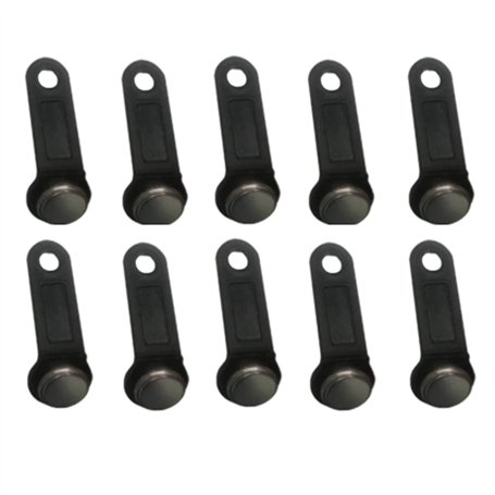 Cpolebev 10 PièCes Rw1990 RéInscriptible Rfid Tm Clé de MéMoire Tactile Ibutton Bouton D'Information Carte à Puce éLectronique