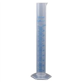 Asuinxurr Cylindre de mesure en plastique - Outil pour laboratoire (100 ml)