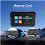 Vjsujehgy Écran de Navigation GPS Portable pour Moto de 5 Pouces, sans, Carplay, Android Auto, Écran Étanche IP68, Bluetooth