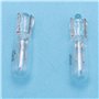 Hundnsney Lot de 10 ampoules halogènes T5 17 86 206 286 pour tableau de bord de voiture 1,2 W 12 V Blanc chaud