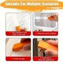 Jeenuuder 5 Pièces Gomme de Décontamination en Acier Inoxydable, Gomme Détachante en Acier Inoxydable, Gomme de Nettoyage de Rou