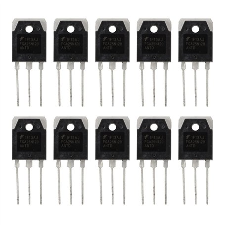 LEYTON 10X Transistor de IGBT FGA25N120 1200V 313W