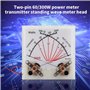 CENMEN 1 Pcs Rapport Ondes Stationnaires SWR Wattmètre Radio Émetteur Compteur de Puissance avec Rétroéclairage SWR Wattmètre En