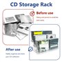 Lioggyet Le support d'affichage de DVD/CD et le support de stockage sont utilisés pour stocker et organiser des supports multimé