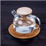 Wresetly Lot de 4 dessous de plat isolés en rotin pour plats chauds, maniques durables pour table, tapis résistants à la chaleur