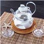 Wresetly Lot de 4 dessous de plat isolés en rotin pour plats chauds, maniques durables pour table, tapis résistants à la chaleur